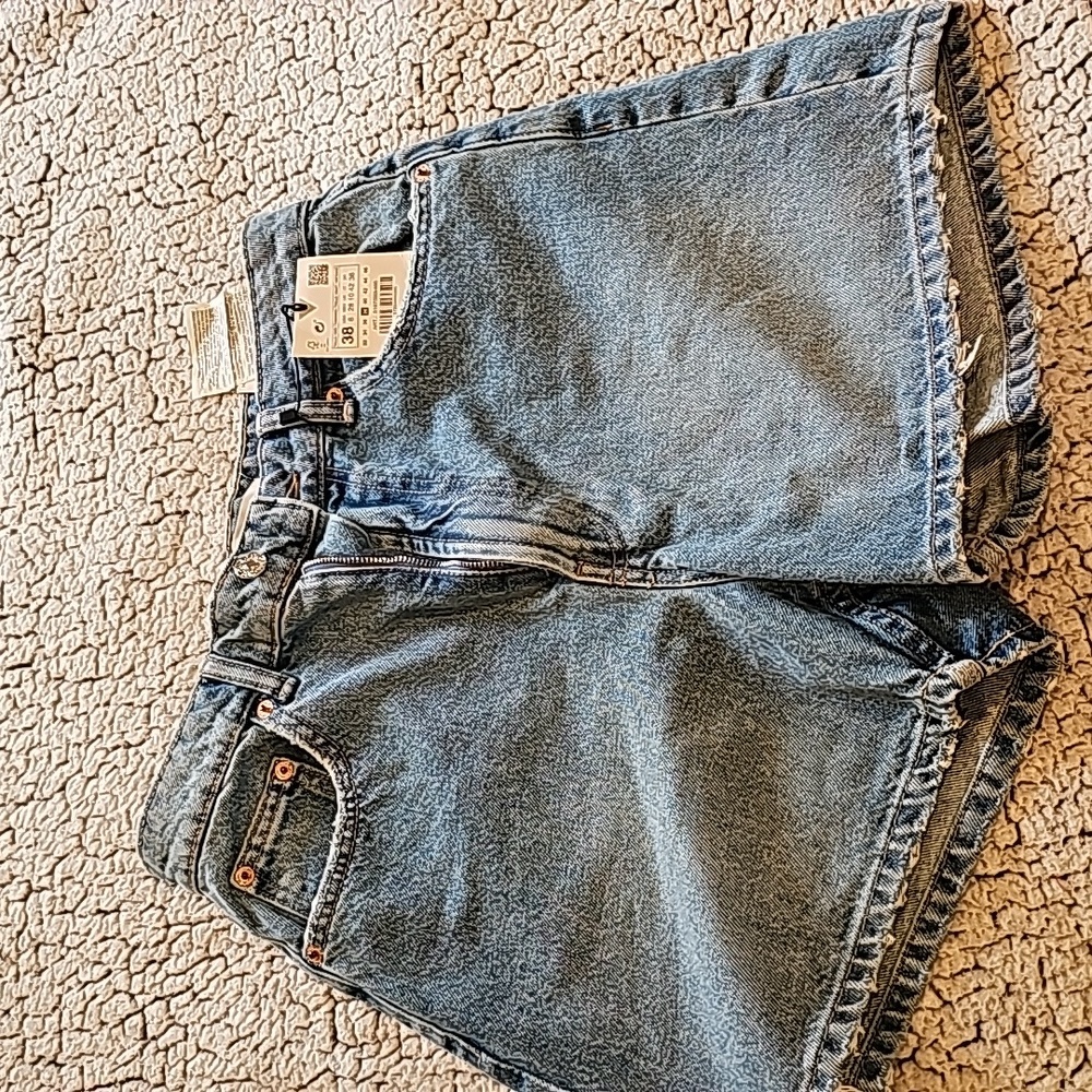 Zara High Rise Jeans Short
